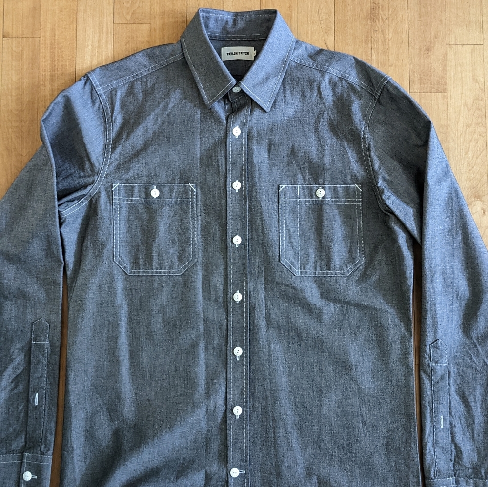 Taylor Stitch every day chambray in charcoal